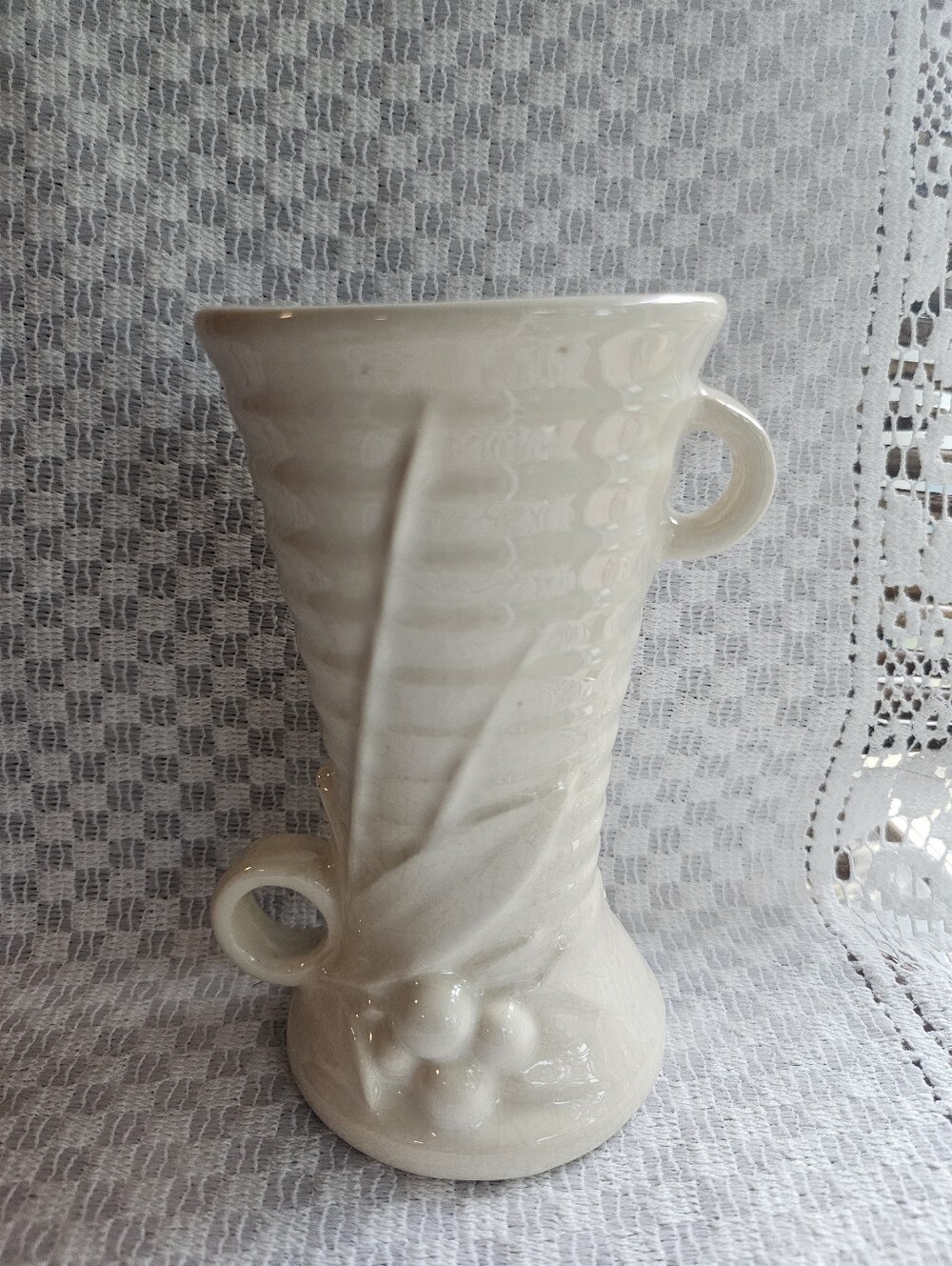 McCoy Pottery Leaf and Berry Vase